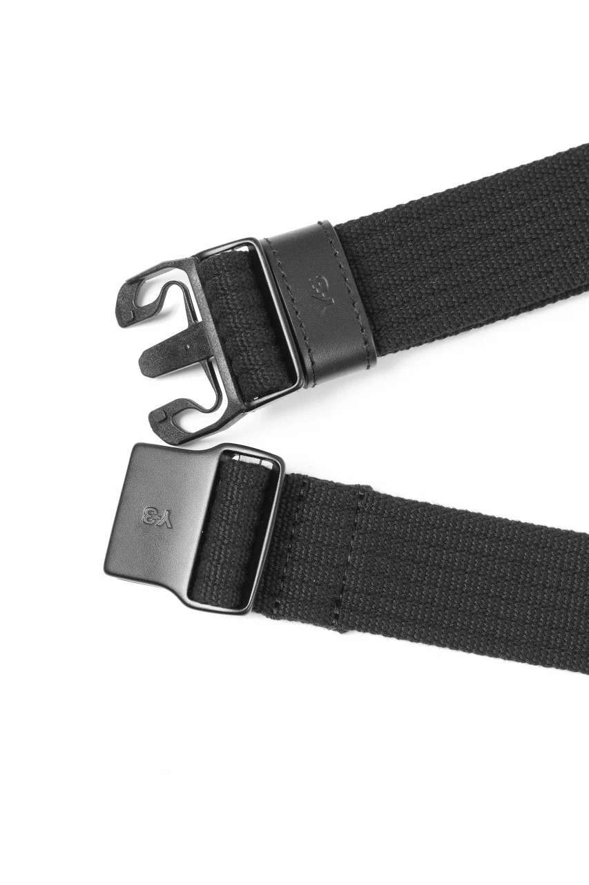 Y-3 Yohji Yamamoto CLASSIC LOGO BELT (BLACK) - Image 8