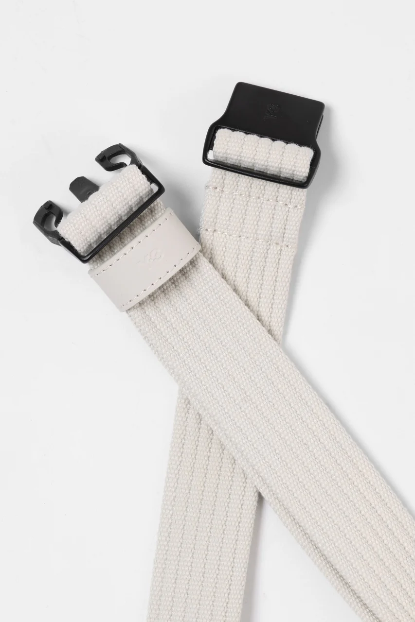 Y-3 Yohji Yamamoto CLASSIC LOGO BELT (WHITE) - Image 10