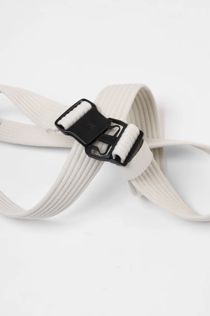 Y-3 Yohji Yamamoto CLASSIC LOGO BELT (WHITE) - Image 11