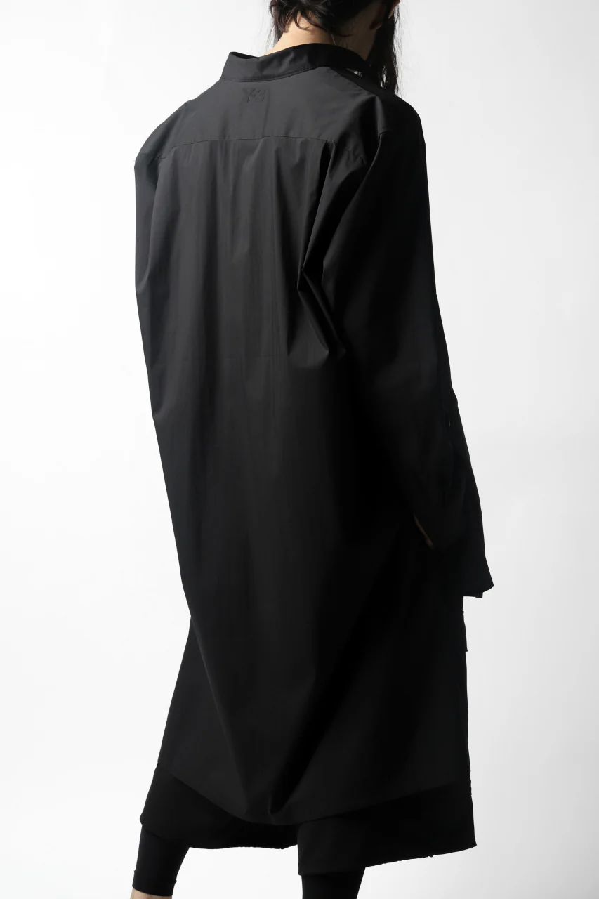 Y-3 Yohji Yamamoto CLASSIC LONG BACK STEP SHIRT (BLACK) - Image 11