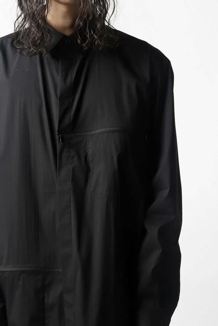 Y-3 Yohji Yamamoto CLASSIC LONG BACK STEP SHIRT (BLACK) - Image 18