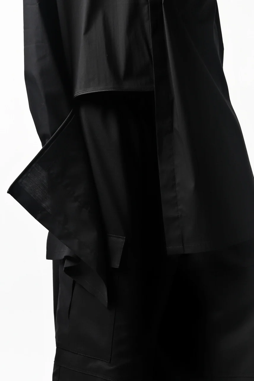 Y-3 Yohji Yamamoto CLASSIC LONG BACK STEP SHIRT (BLACK) - Image 22
