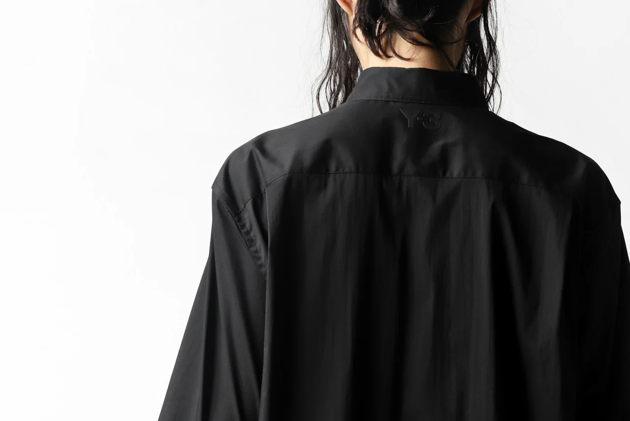 Y-3 Yohji Yamamoto CLASSIC LONG BACK STEP SHIRT (BLACK) - Image 27