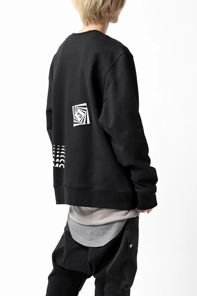 Y-3 Yohji Yamamoto CREW NECK SWEAT SHIRT / FRENCH TERRY (BLACK) - Image 11