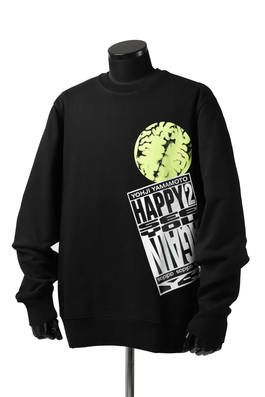 Y-3 Yohji Yamamoto CREW NECK SWEAT SHIRT / FRENCH TERRY (BLACK) - Image 15