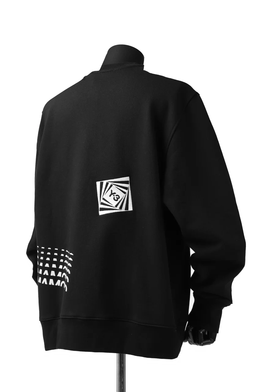 Y-3 Yohji Yamamoto CREW NECK SWEAT SHIRT / FRENCH TERRY (BLACK) - Image 18