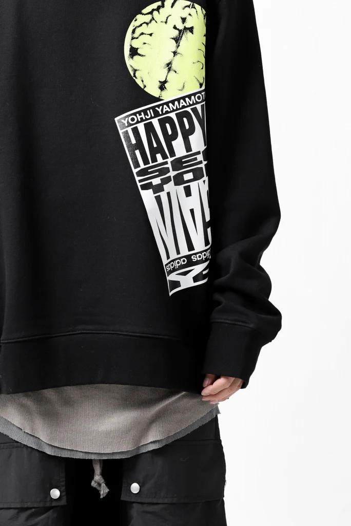 Y-3 Yohji Yamamoto CREW NECK SWEAT SHIRT / FRENCH TERRY (BLACK) - Image 32