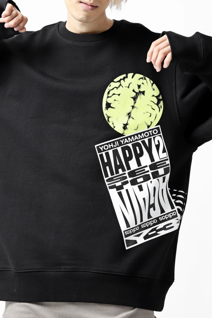 Y-3 Yohji Yamamoto CREW NECK SWEAT SHIRT / FRENCH TERRY (BLACK) - Image 34