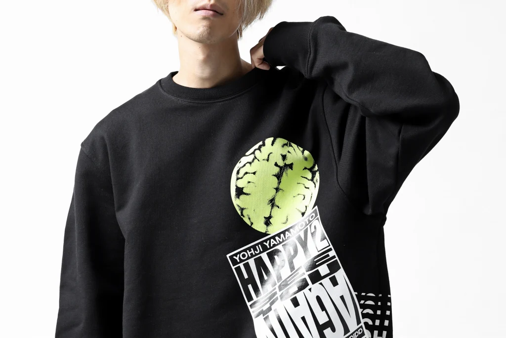 Y-3 Yohji Yamamoto CREW NECK SWEAT SHIRT / FRENCH TERRY (BLACK) - Image 36