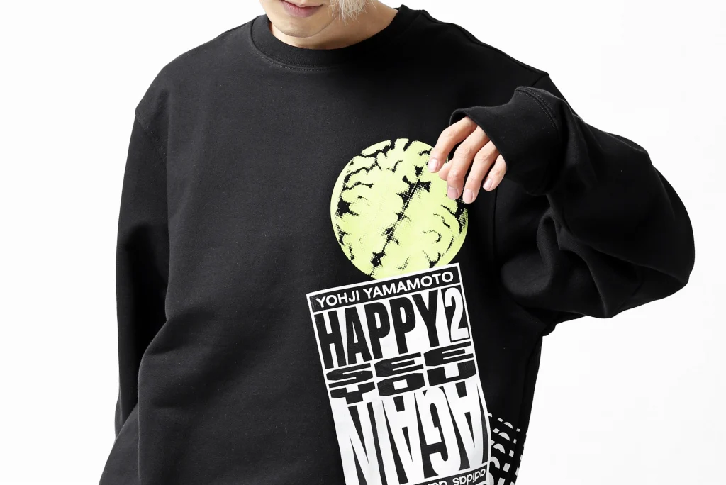 Y-3 Yohji Yamamoto CREW NECK SWEAT SHIRT / FRENCH TERRY (BLACK) - Image 38