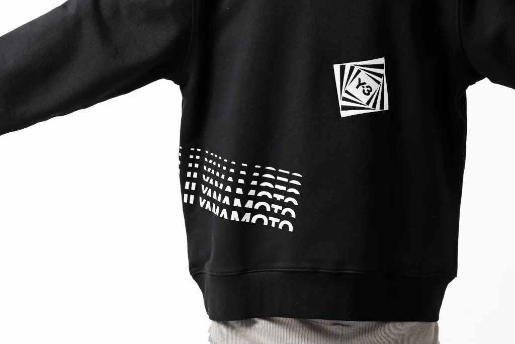 Y-3 Yohji Yamamoto CREW NECK SWEAT SHIRT / FRENCH TERRY (BLACK) - Image 39