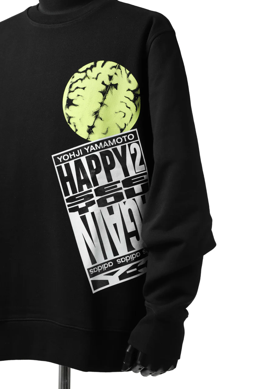 Y-3 Yohji Yamamoto CREW NECK SWEAT SHIRT / FRENCH TERRY (BLACK) - Image 8