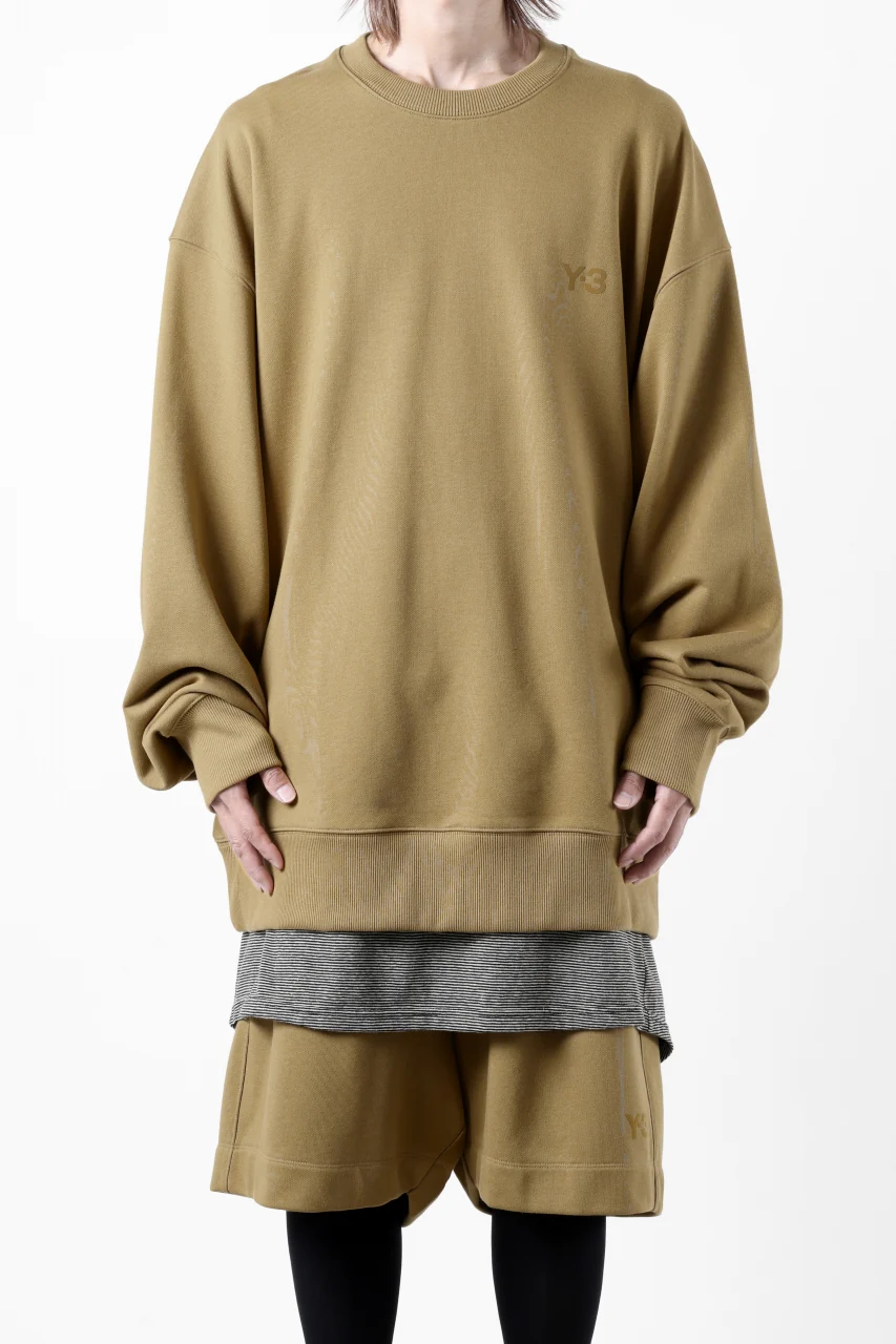 Y-3 Yohji Yamamoto CREW NECK SWEAT TOP / FRENCH TERRY (MESA) - Image 2