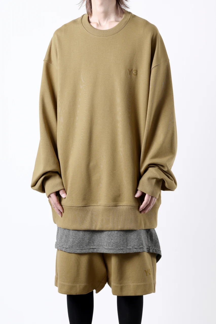 Y-3 Yohji Yamamoto CREW NECK SWEAT TOP / FRENCH TERRY (MESA) - Image 4