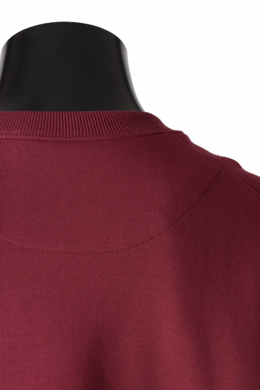 Y-3 Yohji Yamamoto CREW NECK SWEAT TOP / FRENCH TERRY (SHADOW RED) - Image 18