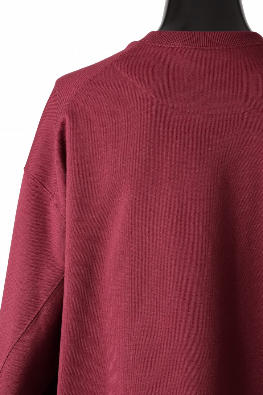 Y-3 Yohji Yamamoto CREW NECK SWEAT TOP / FRENCH TERRY (SHADOW RED) - Image 19