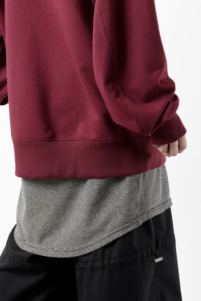 Y-3 Yohji Yamamoto CREW NECK SWEAT TOP / FRENCH TERRY (SHADOW RED) - Image 23