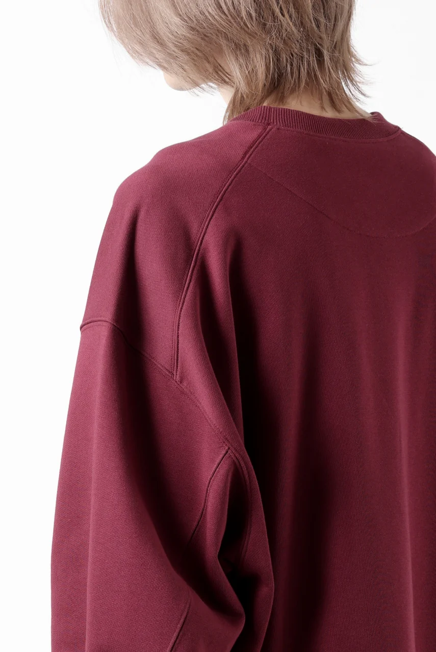 Y-3 Yohji Yamamoto CREW NECK SWEAT TOP / FRENCH TERRY (SHADOW RED) - Image 25