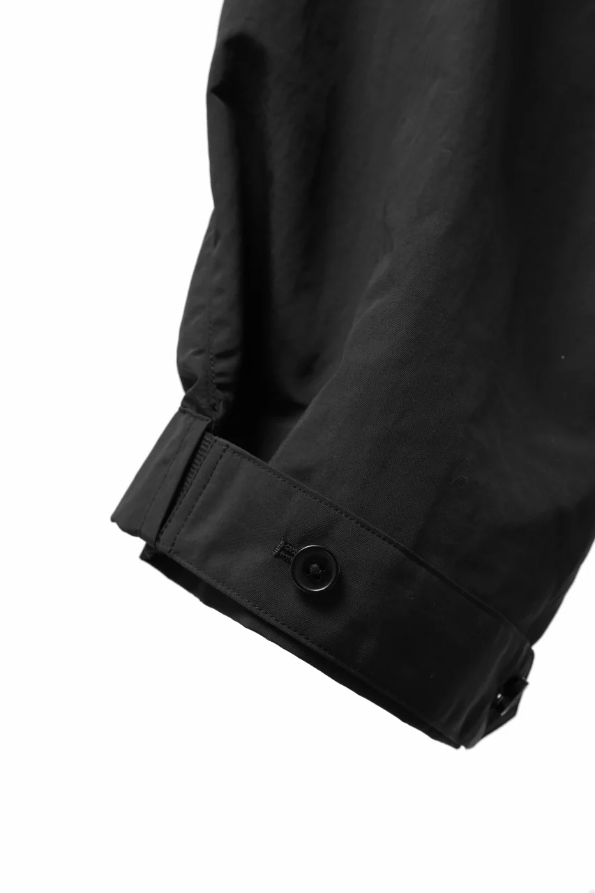 Y-3 Yohji Yamamoto CRINKLE CUFF CROPPED PANTS / POLYAMIDE (BLACK) - Image 9