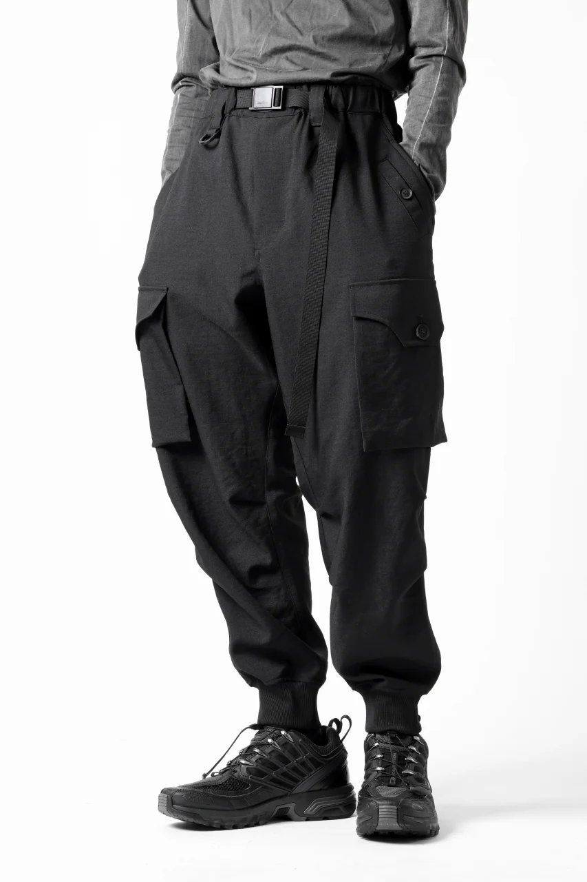 Y-3 Yohji Yamamoto CUFFS PANTS (BLACK) - Image 2