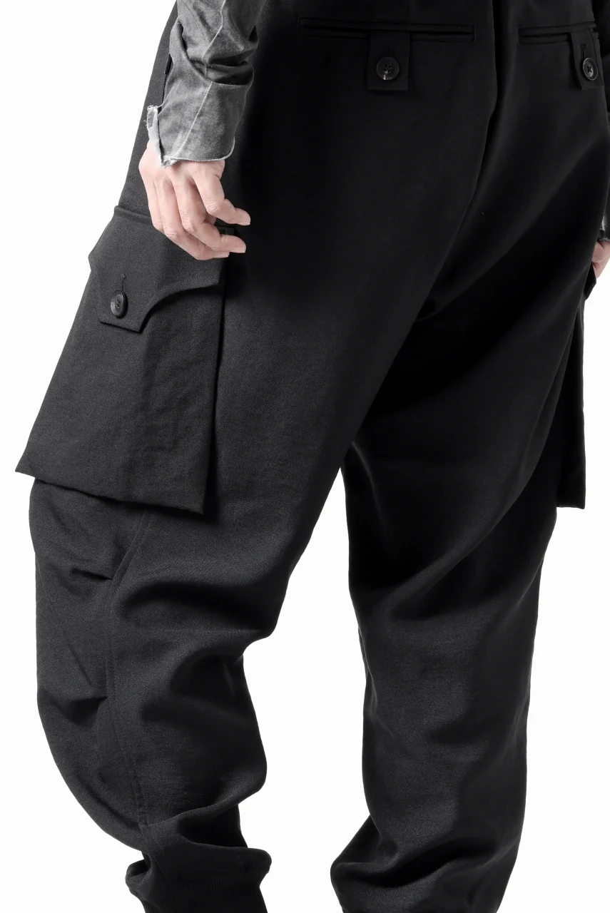 Y-3 Yohji Yamamoto CUFFS PANTS (BLACK) - Image 23