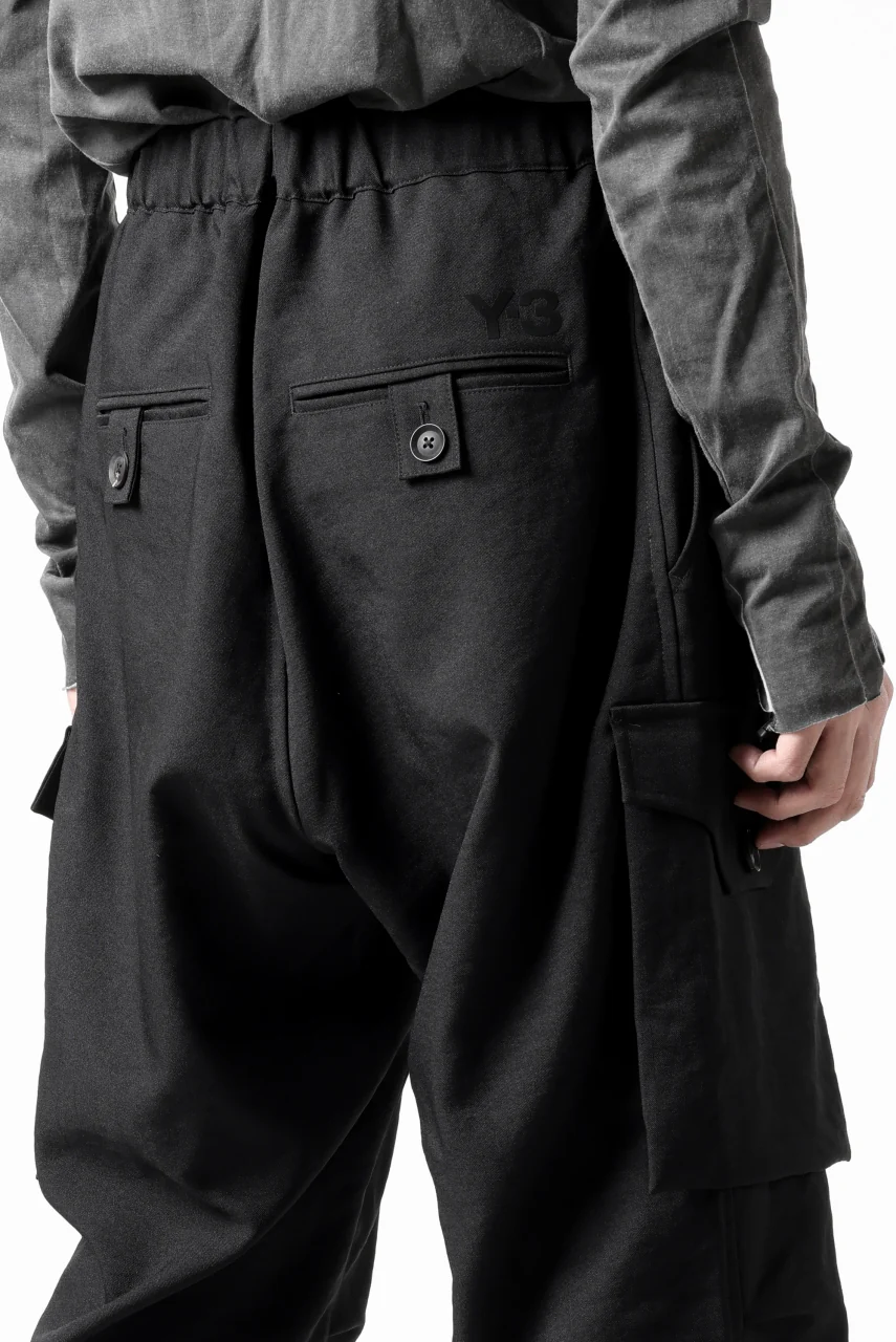 Y-3 Yohji Yamamoto CUFFS PANTS (BLACK) - Image 24