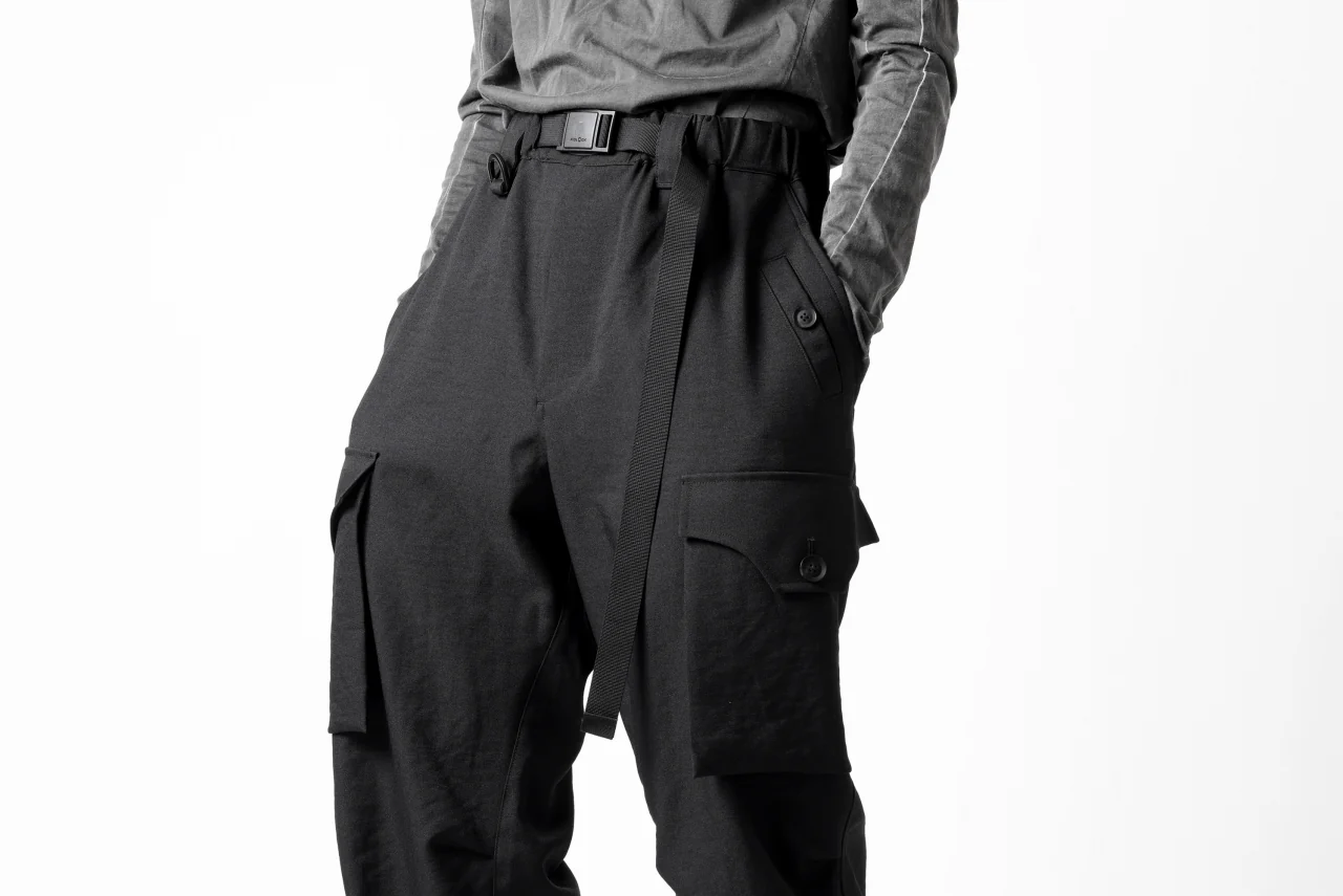 Y-3 Yohji Yamamoto CUFFS PANTS (BLACK) - Image 28