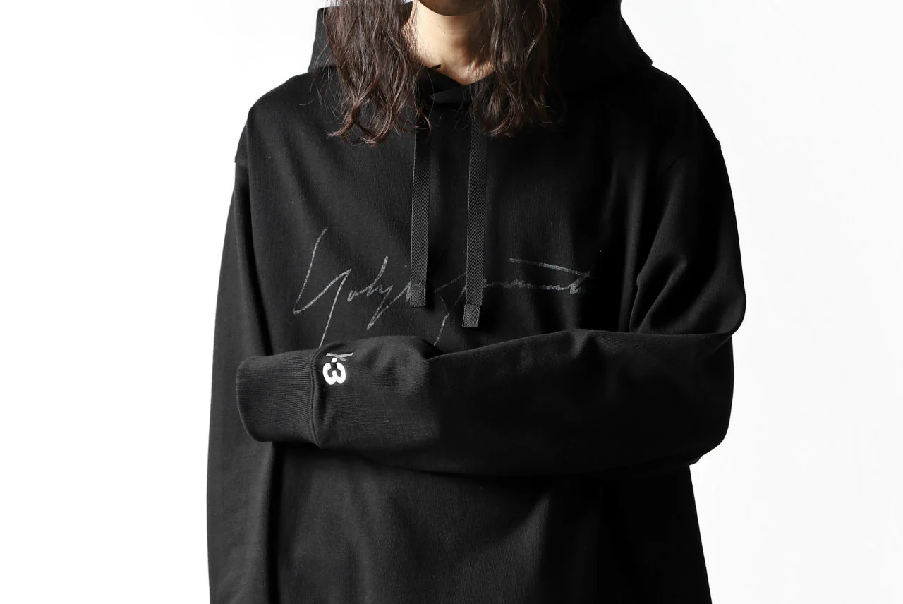 Y-3 Yohji Yamamoto DISTRESSED SIGNATURE HOODIE PULL OVER PARKA - Image 4