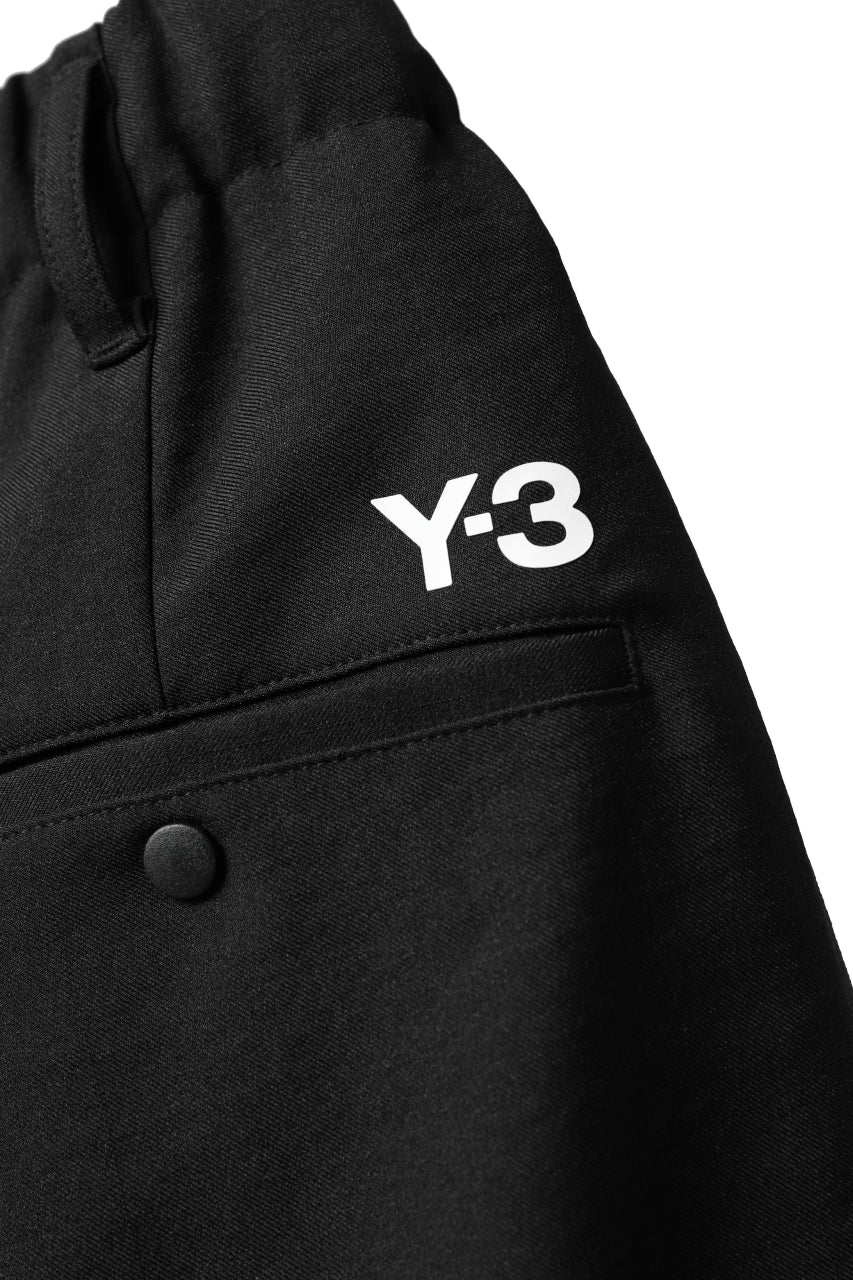Y-3 Yohji Yamamoto ELEGANT THREE STRIPES TAILOR-SHORTS (BLACK) - Image 24