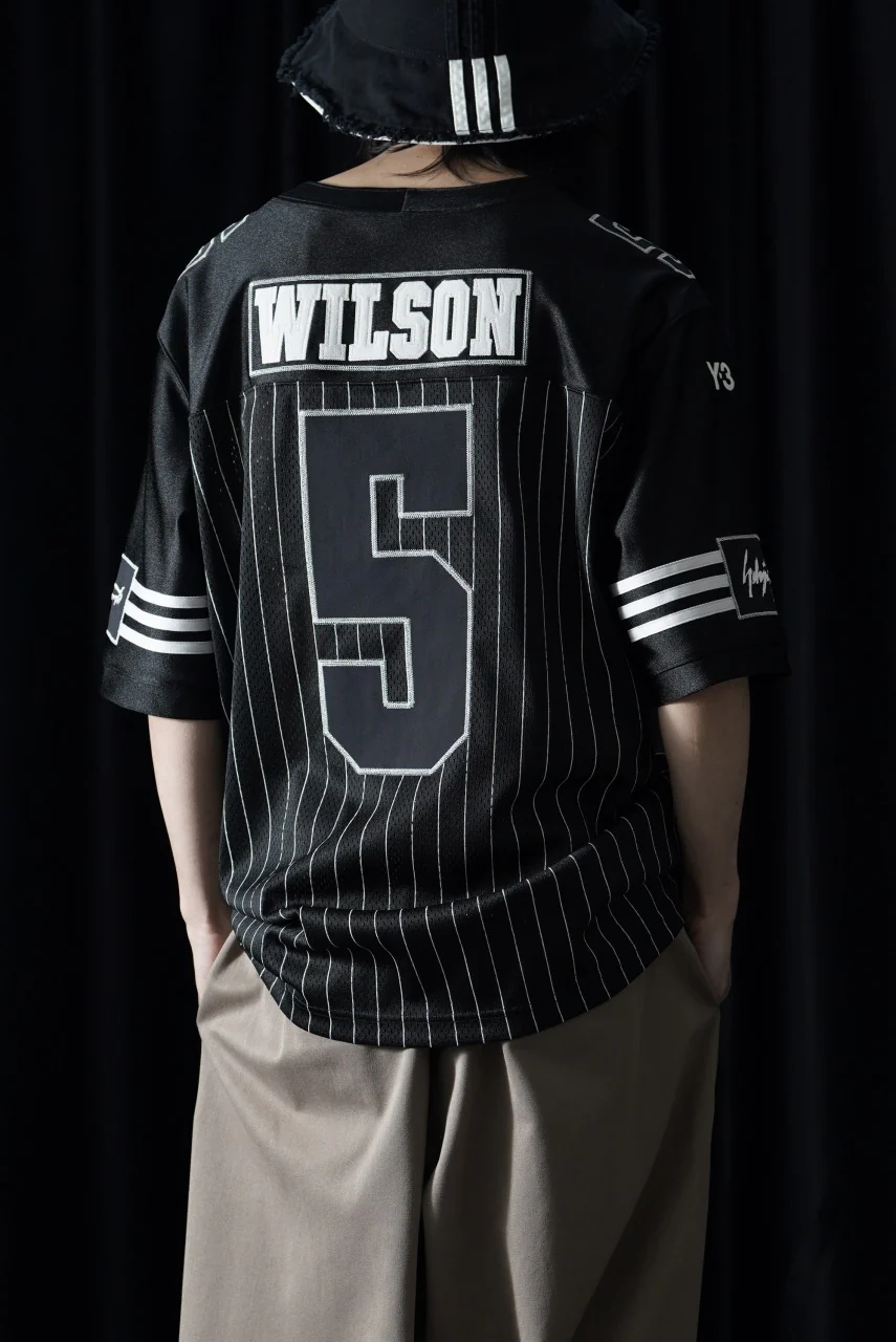 Y-3 Yohji Yamamoto ELITE 5 AMERICAN FOOTBALL JERSEY TOP (BLACK) - Image 11