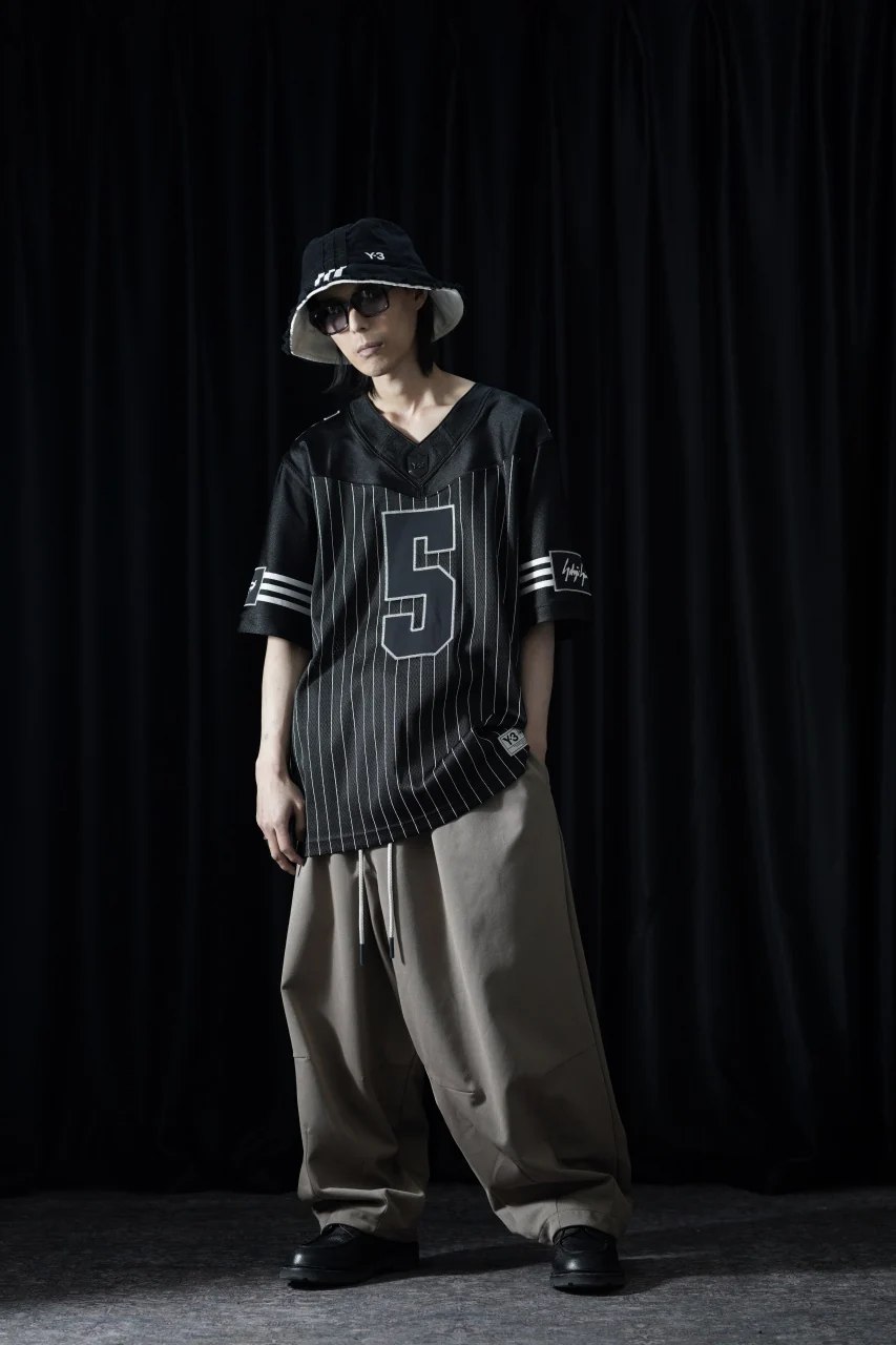 Y-3 Yohji Yamamoto ELITE 5 AMERICAN FOOTBALL JERSEY TOP (BLACK) - Image 13