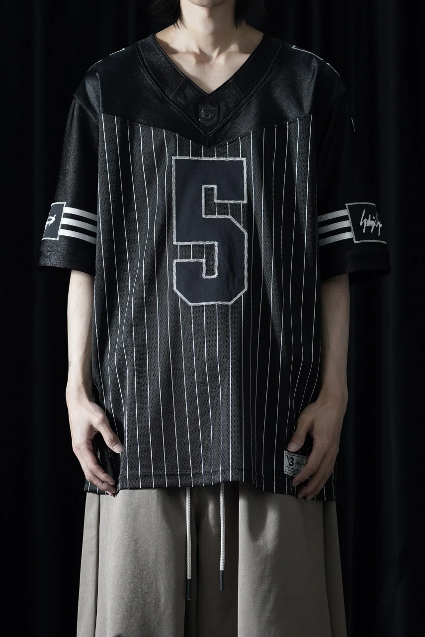 Y-3 Yohji Yamamoto ELITE 5 AMERICAN FOOTBALL JERSEY TOP (BLACK) - Image 2