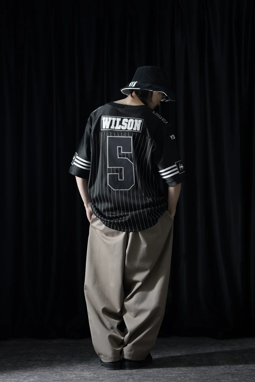 Y-3 Yohji Yamamoto ELITE 5 AMERICAN FOOTBALL JERSEY TOP (BLACK) - Image 3