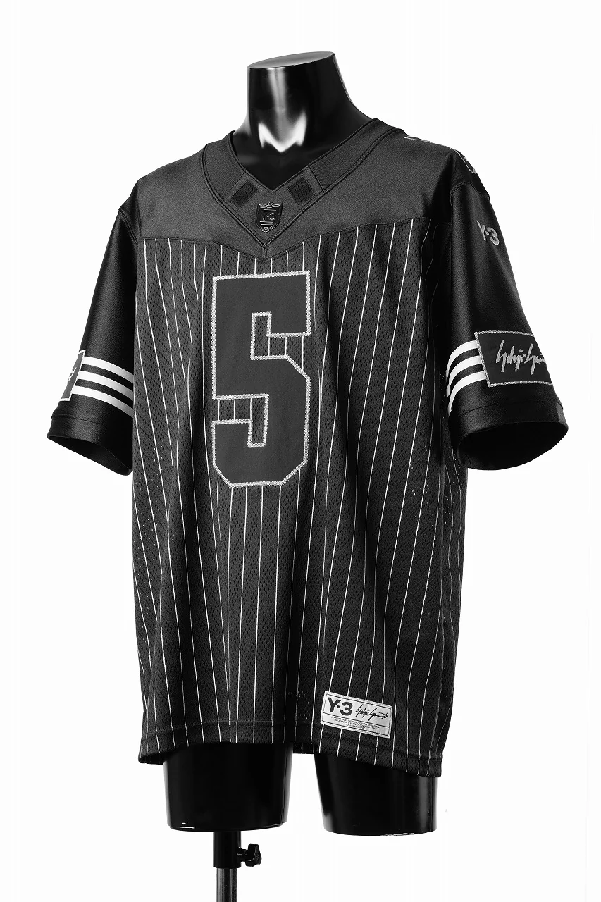 Y-3 Yohji Yamamoto ELITE 5 AMERICAN FOOTBALL JERSEY TOP (BLACK) - Image 4