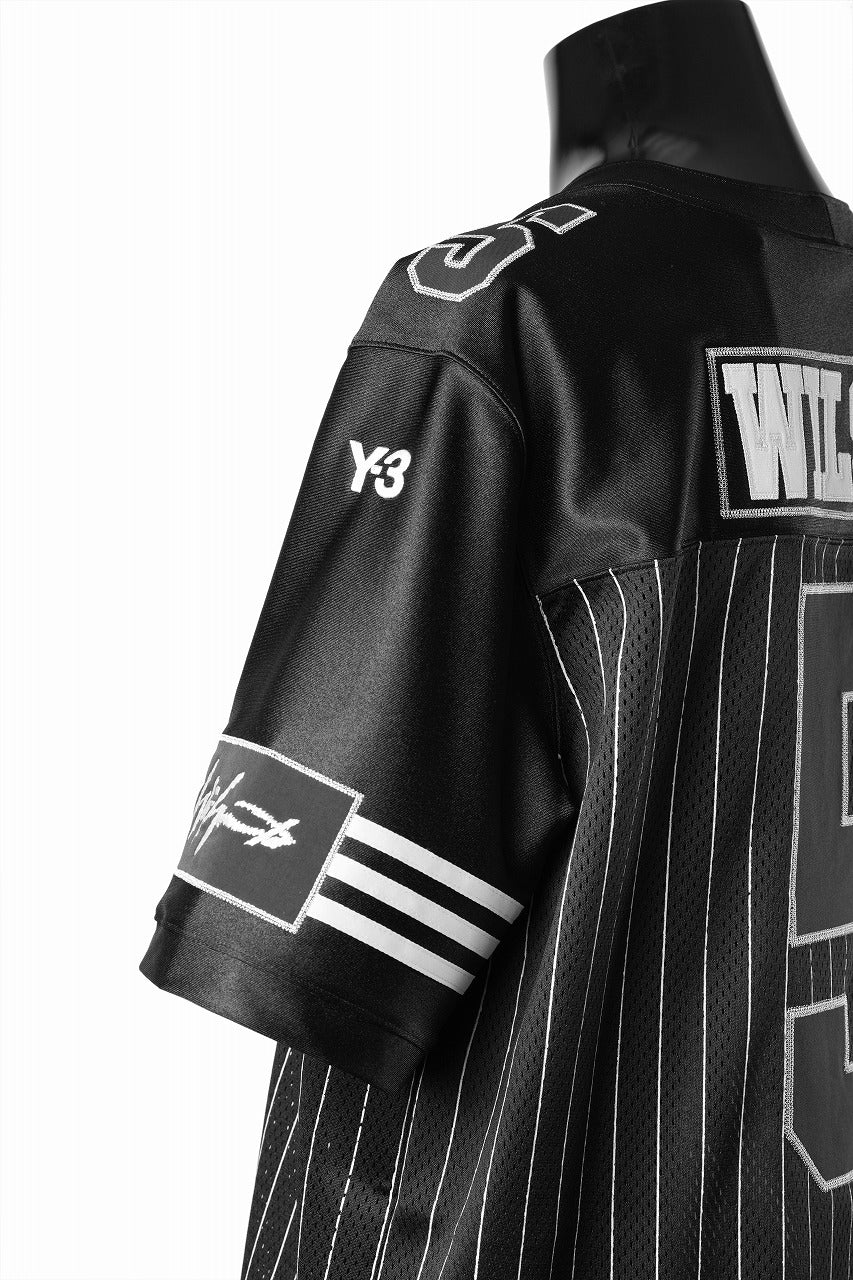 Y-3 Yohji Yamamoto ELITE 5 AMERICAN FOOTBALL JERSEY TOP (BLACK) - Image 7
