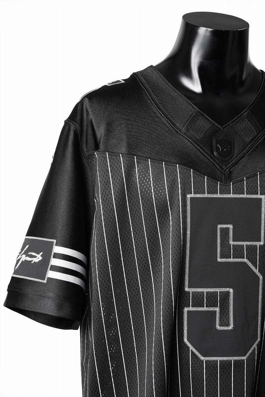 Y-3 Yohji Yamamoto ELITE 5 AMERICAN FOOTBALL JERSEY TOP (BLACK) - Image 8
