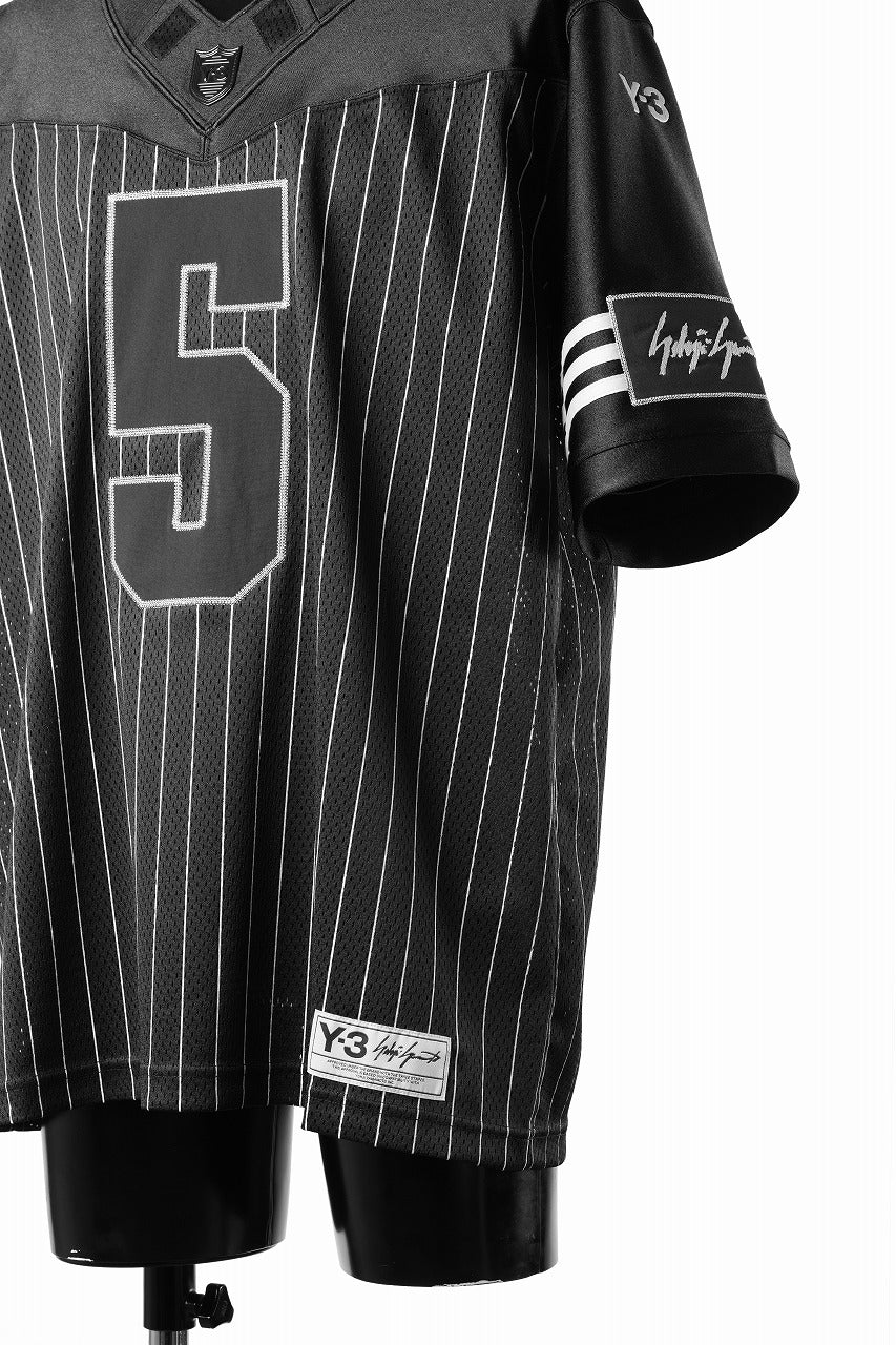 Y-3 Yohji Yamamoto ELITE 5 AMERICAN FOOTBALL JERSEY TOP (BLACK) - Image 9