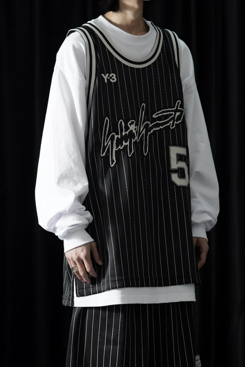 Y-3 Yohji Yamamoto ELITE 5 BASKETBALL GAME JERSEY TOP (BLACK) - Image 10