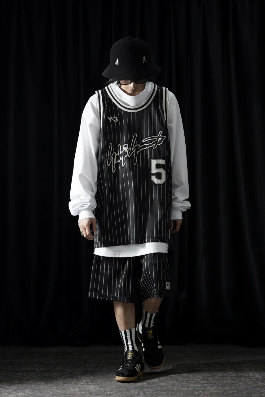 Y-3 Yohji Yamamoto ELITE 5 BASKETBALL GAME JERSEY TOP (BLACK) - Image 12