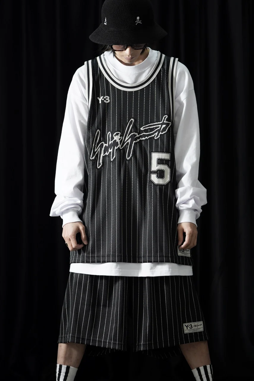 Y-3 Yohji Yamamoto ELITE 5 BASKETBALL GAME JERSEY TOP (BLACK) - Image 9