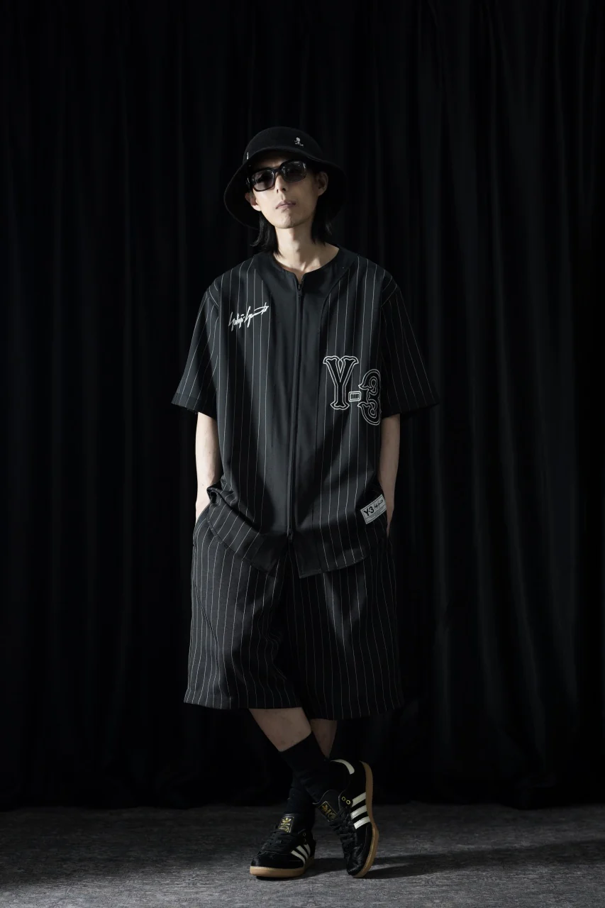 Y-3 Yohji Yamamoto ELITE 5 ZIP BASEBALL SHIRT (BLACK) - Image 11