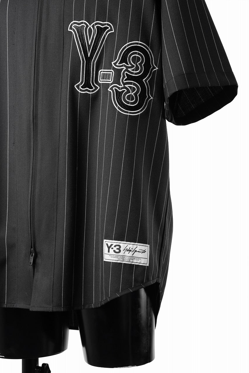 Y-3 Yohji Yamamoto ELITE 5 ZIP BASEBALL SHIRT (BLACK) - Image 7