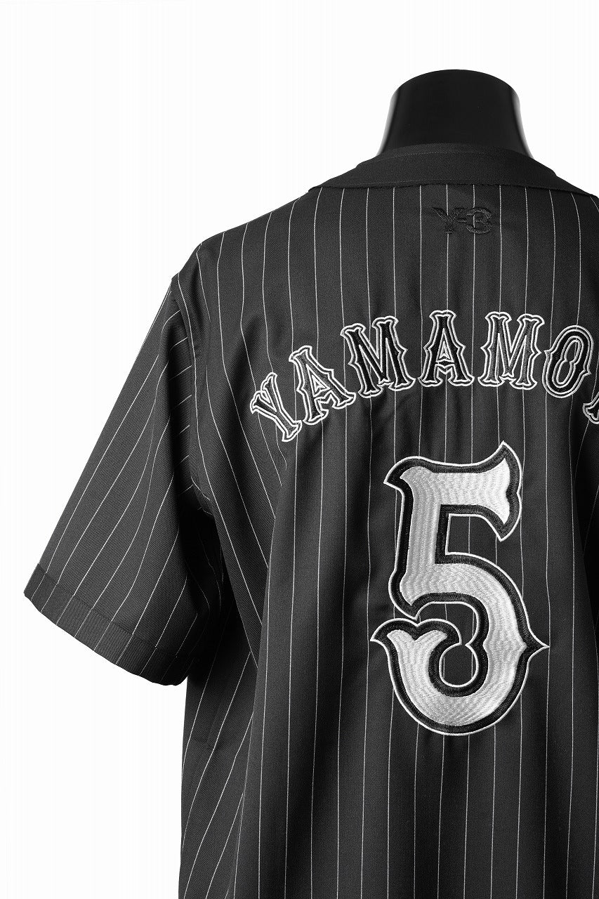 Y-3 Yohji Yamamoto ELITE 5 ZIP BASEBALL SHIRT (BLACK) - Image 8