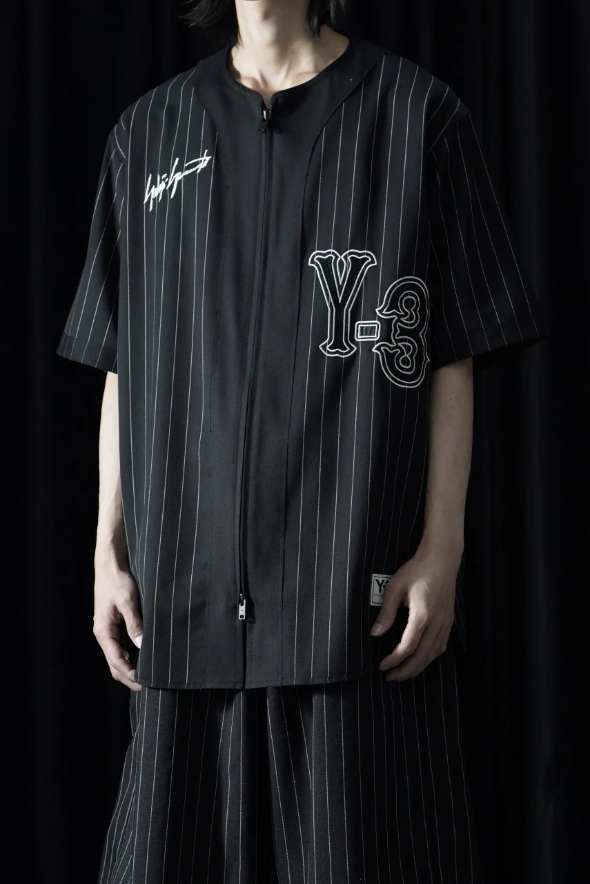 Y-3 Yohji Yamamoto ELITE 5 ZIP BASEBALL SHIRT (BLACK) - Image 9