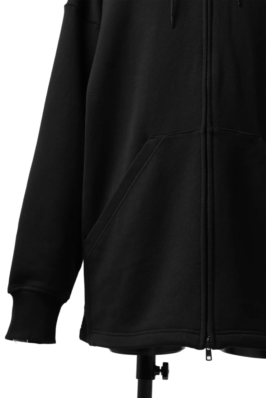 Y-3 Yohji Yamamoto FULL ZIP HOODIE PARKA / FRENCH TERRY (BLACK) - Image 10