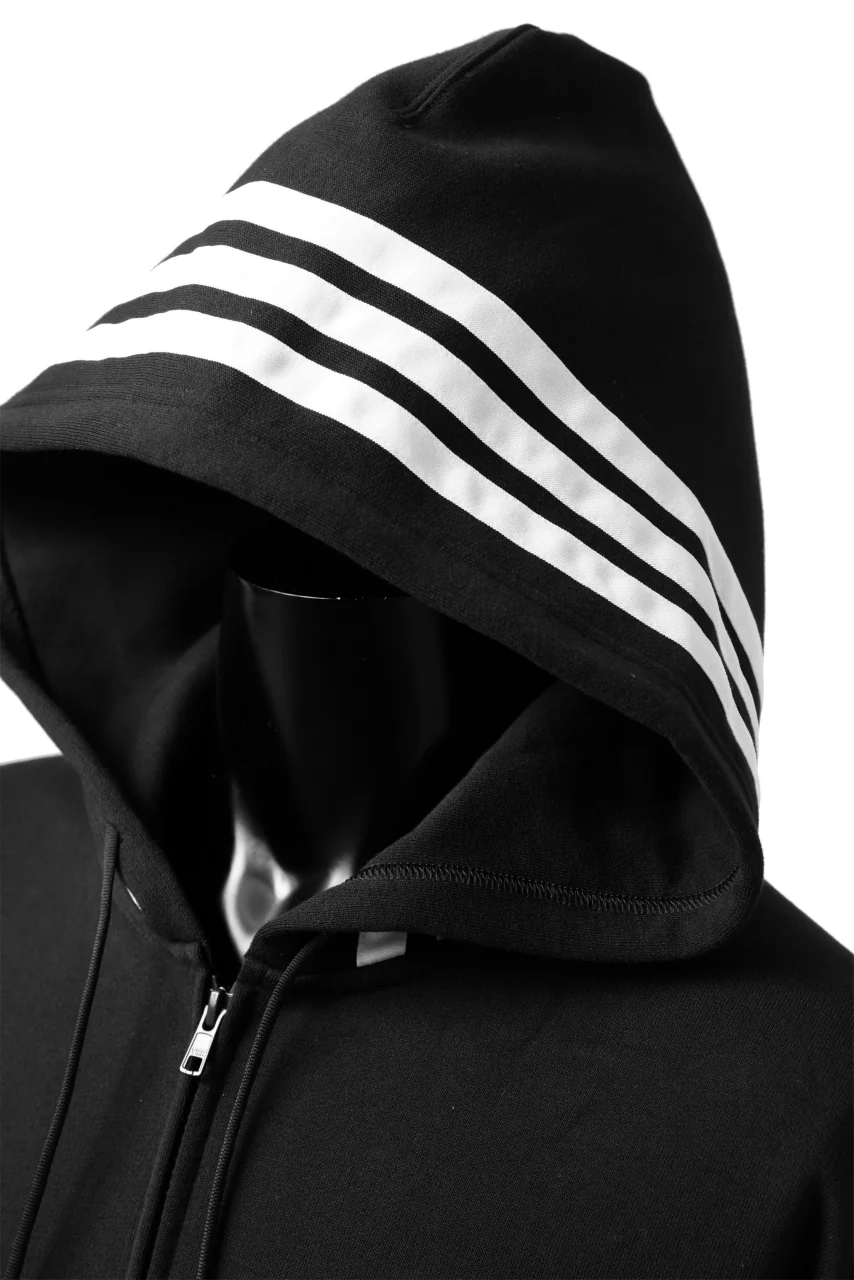 Y-3 Yohji Yamamoto FULL ZIP HOODIE PARKA / FRENCH TERRY (BLACK) - Image 14
