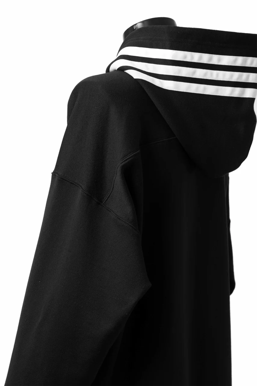 Y-3 Yohji Yamamoto FULL ZIP HOODIE PARKA / FRENCH TERRY (BLACK) - Image 16