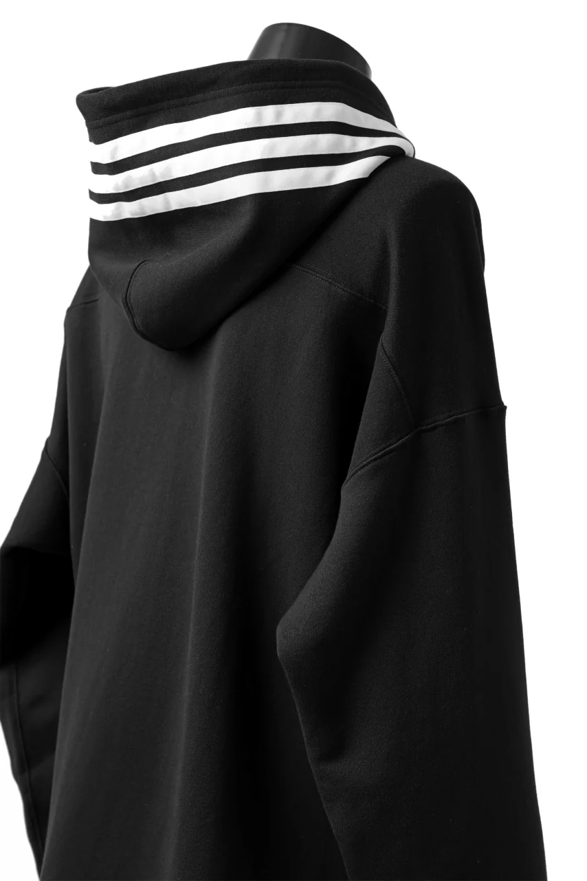 Y-3 Yohji Yamamoto FULL ZIP HOODIE PARKA / FRENCH TERRY (BLACK) - Image 18