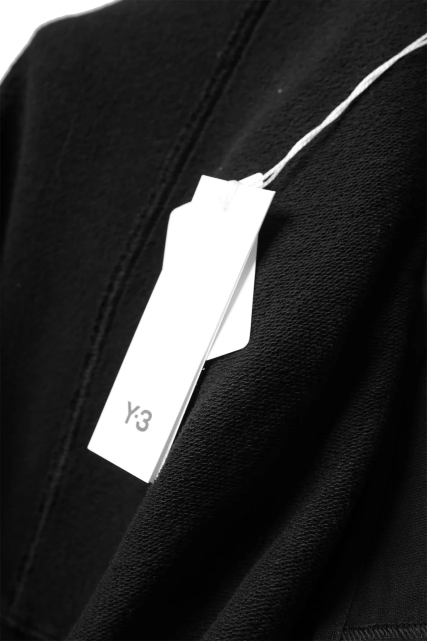 Y-3 Yohji Yamamoto FULL ZIP HOODIE PARKA / FRENCH TERRY (BLACK) - Image 19