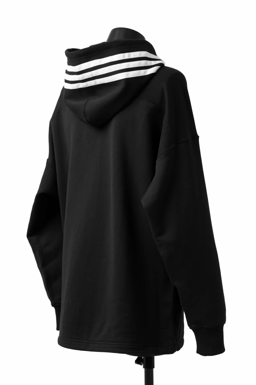 Y-3 Yohji Yamamoto FULL ZIP HOODIE PARKA / FRENCH TERRY (BLACK) - Image 8
